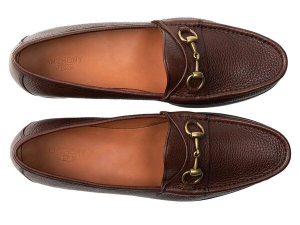 アンソニー ヴィア メンズ シューズ スリッポン・ローファー Anthony Veer Lucca Loafer Dark Brown ブラウン