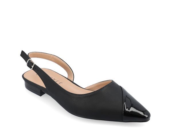 ジュルネ コレクション レディース シューズ パンプス Journee Collection Daphnne Flat Black ブラック