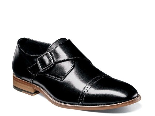 ステイシーアダムス メンズ シューズ スリッポン・ローファー モンクストラップ モンク Stacy Adams Desmond Monk Strap SlipOn Black ブラック