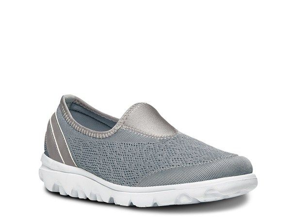 プロペット レディース シューズ スニーカー Propet Travel SlipOn Sneaker Silver Metallic シルバー