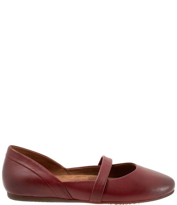 ソフトウォーク レディース シューズ パンプス レザー SoftWalk Samara Leather Flats Dark Red レッド