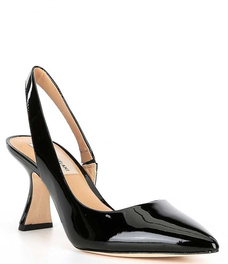 アントニオ メラーニ レディース シューズ ヒール レザー Antonio Melani Kacy Slingback Patent Leather Pumps Black ブラック