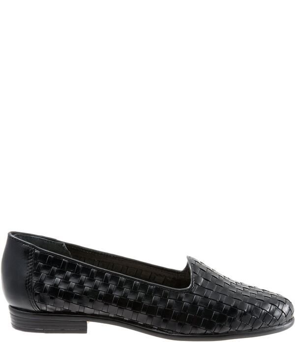 トロッターズ レディース シューズ パンプス レザー ローファー Trotters Liz Woven Leather Loafers Black ブラック