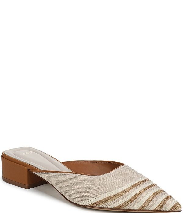 フランコサルト レディース シューズ ヒール Sarto by Franco Sarto Bennet Raffia Pointed Toe Block Heel Mules Natural