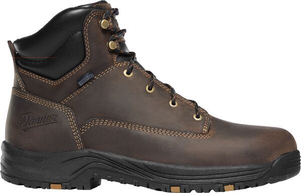 ダナー メンズ シューズ ブーツ・レインブーツ Danner Mens Caliper 6 Waterproof Aluminum Toe Work Boots Brown ブラウン
