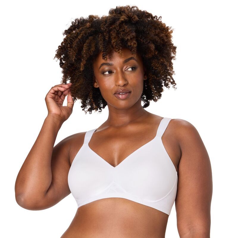 バリ レディース アンダーウェア ブラジャー Womens Bali Cool Smoothing Wireless Foam Bra DF4582 White ホワイト