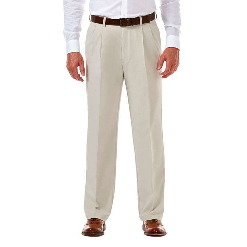 ハガー メンズ ボトムス カジュアルパンツ プリーツ Mens Haggar Cool 18 PRO ClassicFit WrinkleFree Pleated Expandable Waist Pantstring