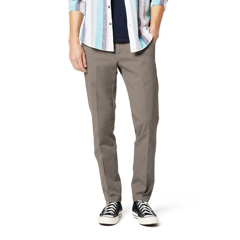 ドッカーズ メンズ ボトムス カジュアルパンツ Mens Dockers Workday SlimFit Smart 360 FLEX Khaki Pants Dark Pebble カーキ