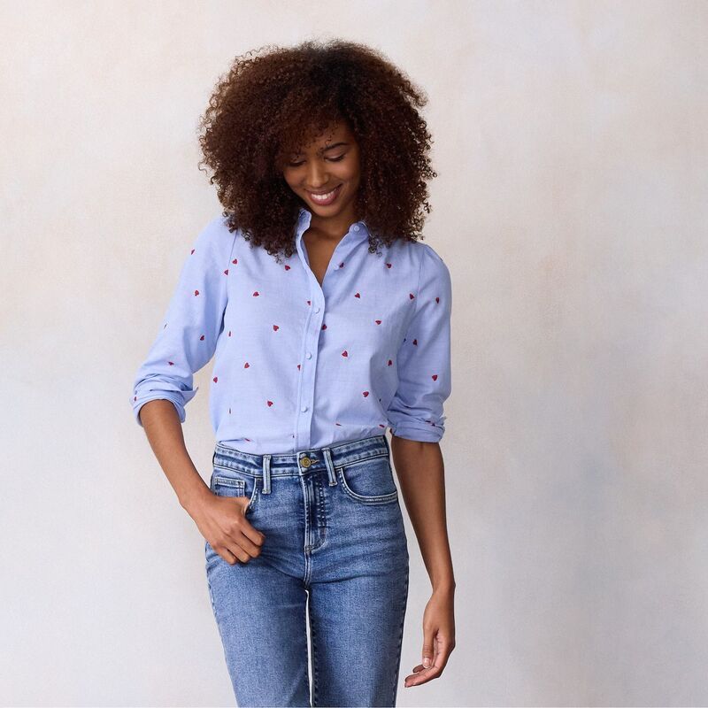 LC Lauren Conrad レディース ボトムス デニムパンツ ジーンズ Womens LC Lauren Conrad Super High Rise True Straight Raw Hem Jeans Lc Romelle Wash
