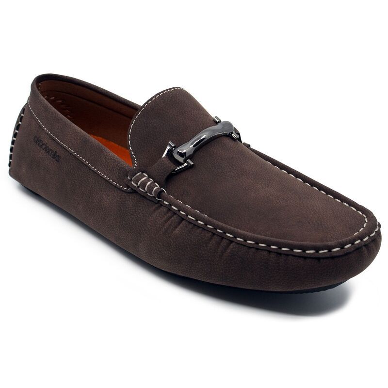 アカデミクス メンズ シューズ スリッポン・ローファー Akademiks Weston MenslipOn Loafers With Buckle Detail Brown ブラウン