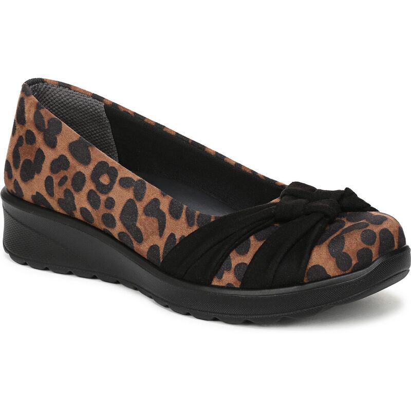 ライフストライド レディース シューズ サンダル LifeStride Glamour Womens Ballerina Skimmers Leopard アニマル