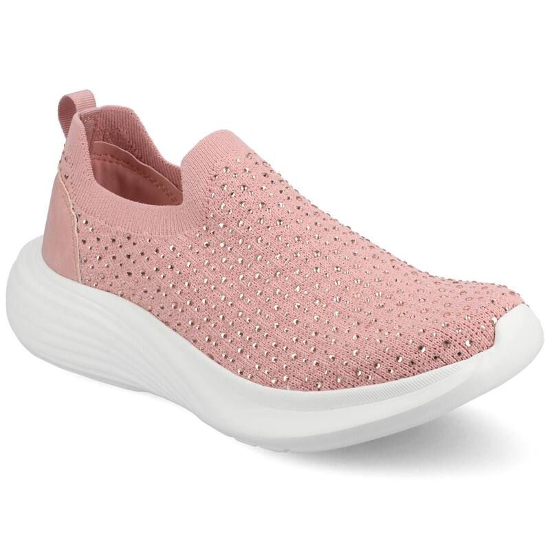 ジャーニー レディース シューズ スニーカー Journee Linnea Womens Casual SlipOn Sneakers Pink Bling ピンク