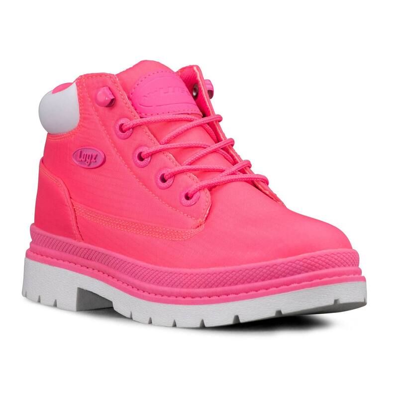 ラグズ レディース シューズ ブーツ・レインブーツ Lugz Drifteripstop Womens Chukka Boots Neon Pink White ホワイト