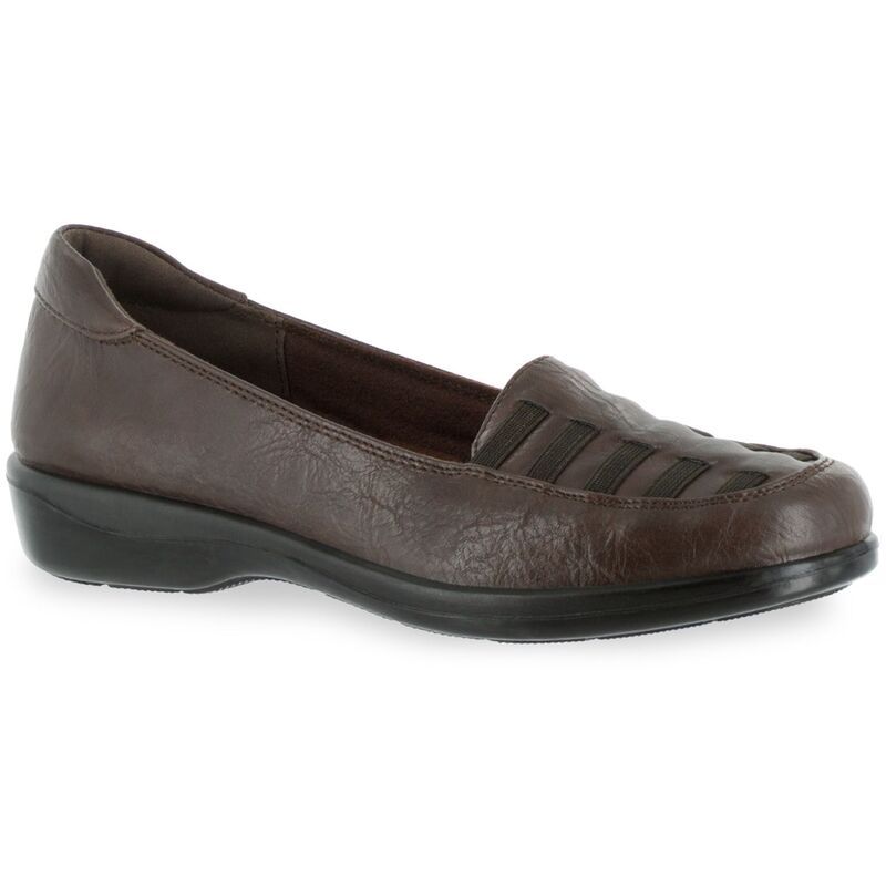 イージーストリート レディース シューズ スリッポン・ローファー Easy Street Genesis Womens Comfort SlipOn Shoes Brown ブラウン