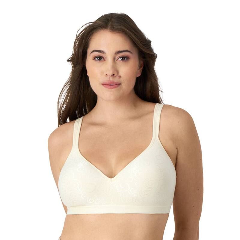 バリ レディース アンダーウェア ブラジャー Bali Comfort Revolution Wireless Bra DF3463 Light Beige Swirl ベージュ