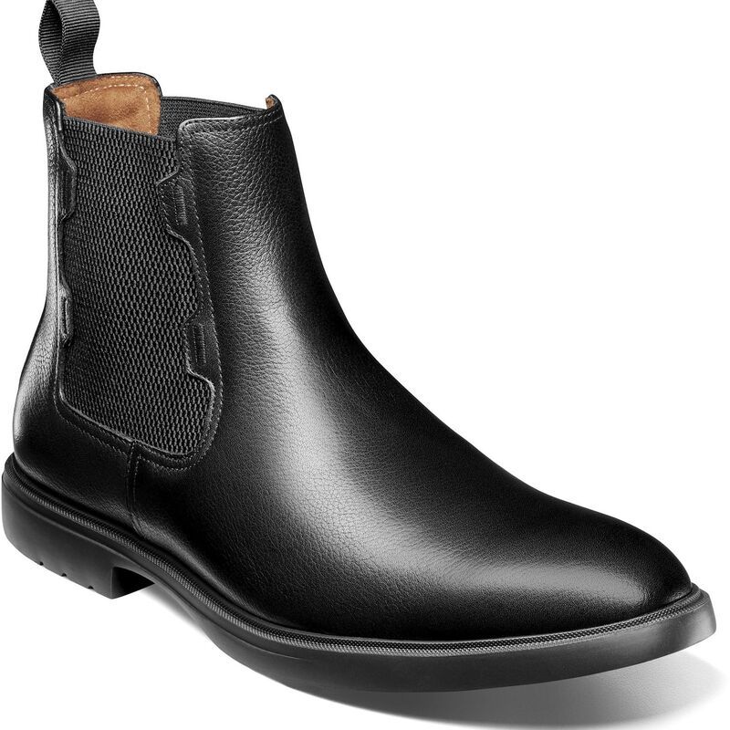 ステイシーアダムス メンズ シューズ ブーツ・レインブーツ チェルシーブーツ チェルシー Stacy Adams Townsend Mens Plain Toe Chelsea Boots Black Tumbled ブラック