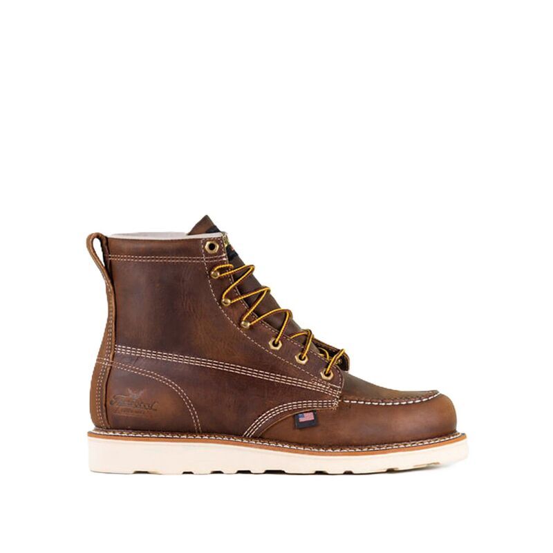 ソログッド メンズ シューズ ブーツ・レインブーツ Thorogood Mens American Heritage 6 Inch Trail Crazy Horse Moc Toe Maxwear Wedge Crazyhorse