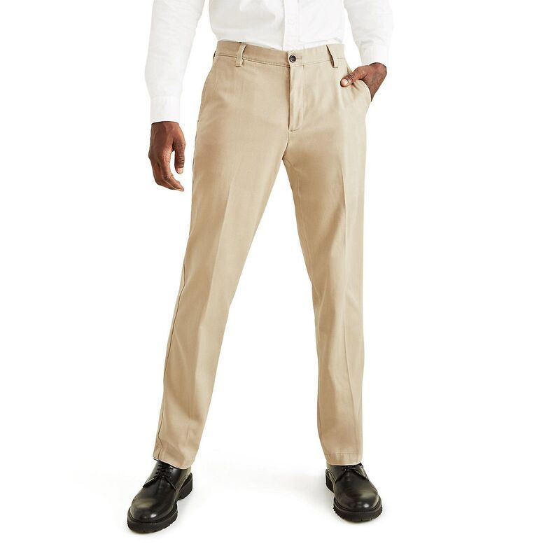 ドッカーズ メンズ ボトムス カジュアルパンツ Mens Dockerstretch Easy Khaki StraightFit FlatFront Pants Khaki カーキ