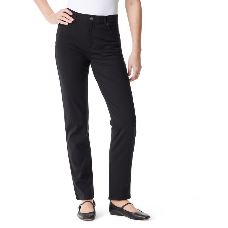グロリアバンデービルト レディース ボトムス カジュアルパンツ Womens Gloria Vanderbilt Amanda Ponte Pants Black ブラック