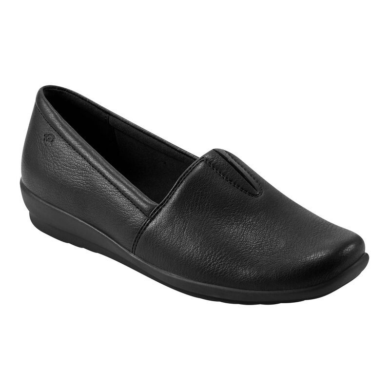 イージースピリット レディース シューズ スリッポン・ローファー Easy Spirit Arlie Womens Wedge SlipOn Flats Black ブラック