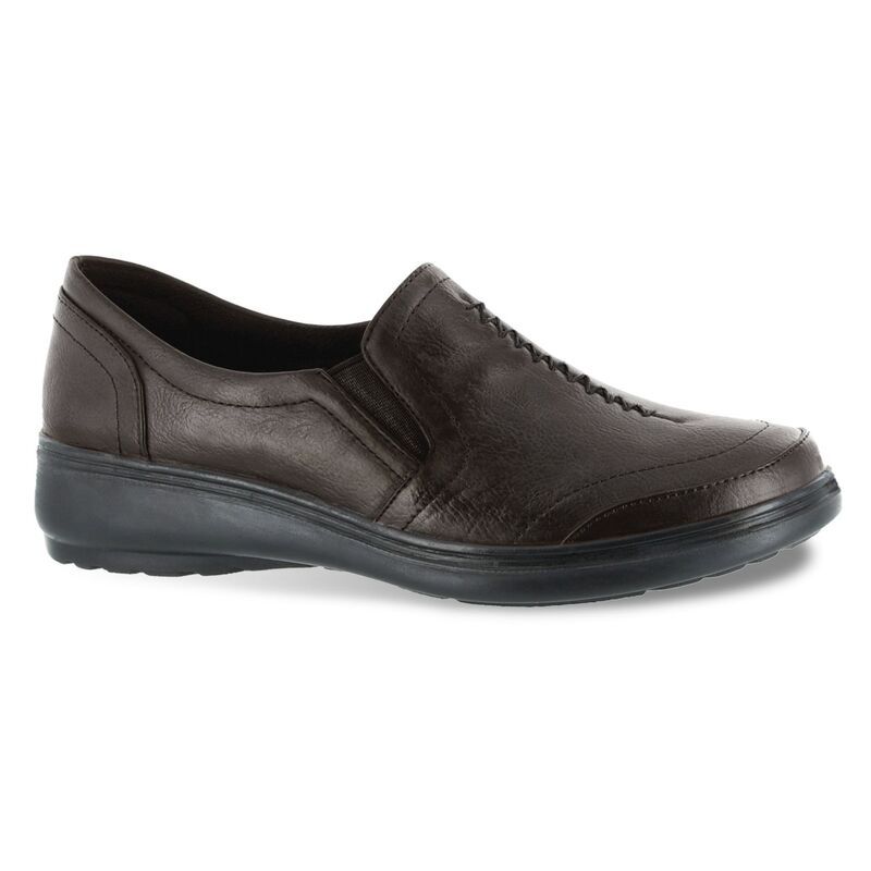 イージーストリート レディース シューズ スリッポン・ローファー Easy Street Ultimate Comfort Womens Loafers Brown ブラウン