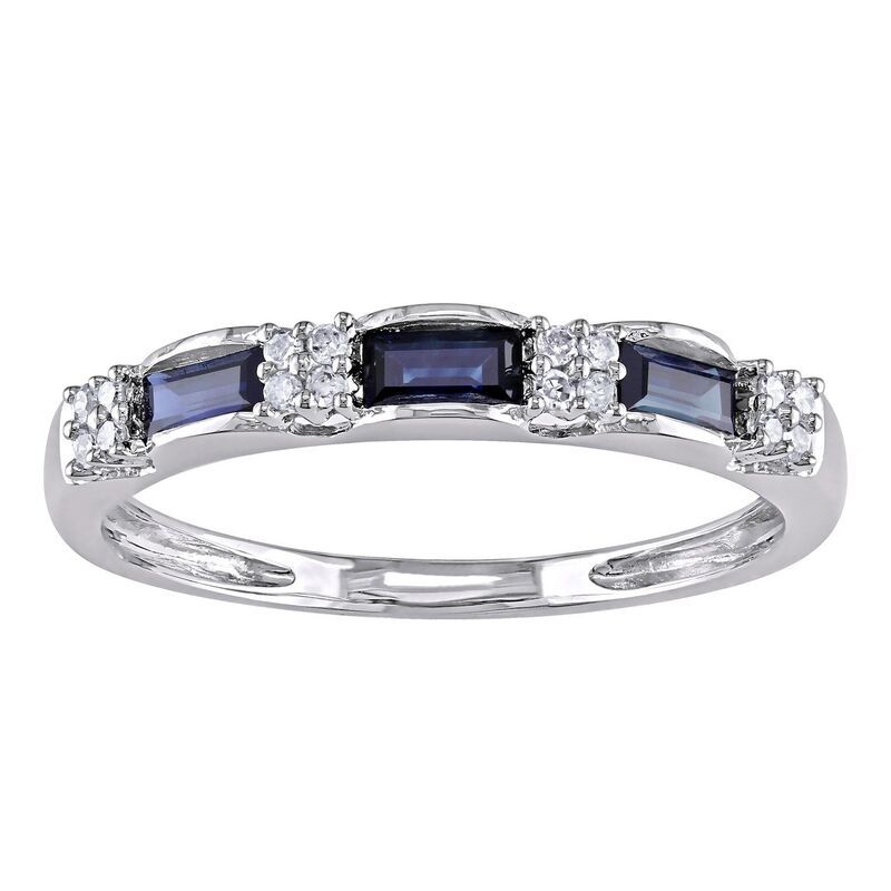 ステラ グレース レディース アクセサリー リング Stella Grace 10k White Gold Sapphire Diamond Accent Eternity Ring 10k White Gold ホワイト