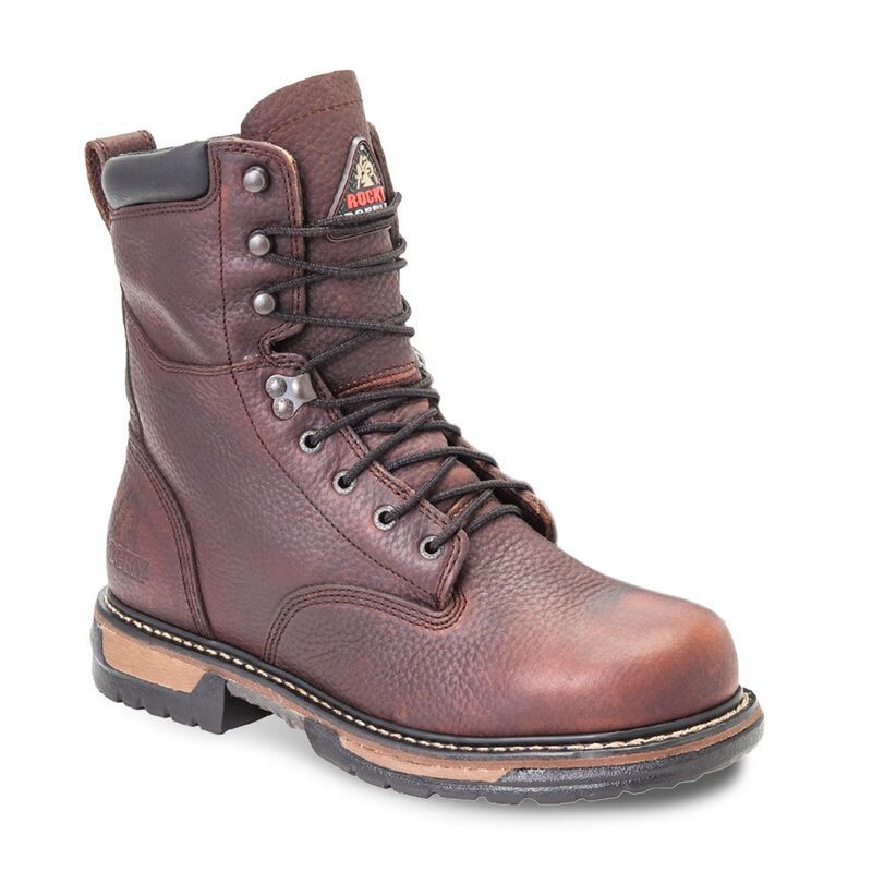 ロッキー メンズ シューズ ブーツ・レインブーツ Rocky IronClad Mens 8in Waterproof Work Boots Brown ブラウン