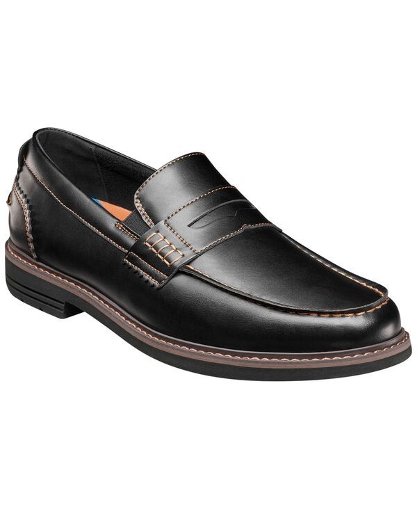 ノンブッシュ メンズ シューズ スリッポン・ローファー Nunn Bush Mens Oslo MocToe Penny Loafers Black ブラック