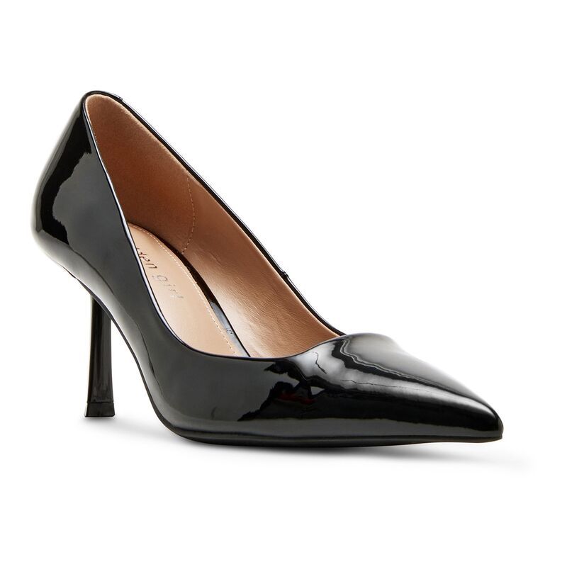 マッデンガール レディース シューズ パンプス ヒール madden girl Brynn Womens Pointed Toe Heels Black Patent ブラック