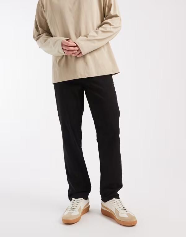 ジャック アンド ジョーンズ メンズ ボトムス カジュアルパンツ Jack Jones Ollie regular chinos Black ブラック