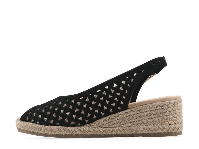 ホワイトマウンテン レディース シューズ サンダル White MountainMaizespadrille Wedge Sandal Black ブラック