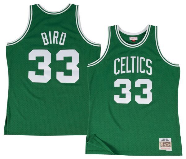 ミッチェルネス メンズ トップス シャツ ジャージー Mitchell Ness Mens Boston Celtics Green Larry Bird 33 Swingman Jersey NoColor グリーン