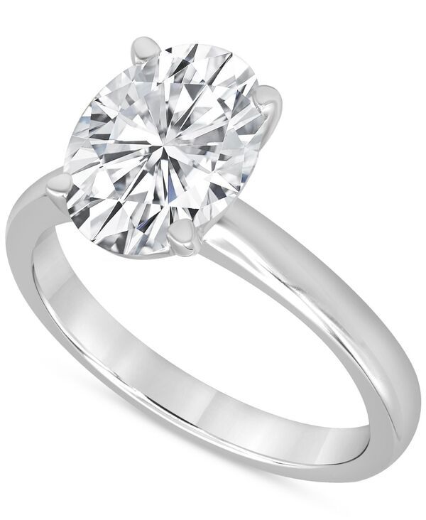 バッジェリーミシュカ レディース アクセサリー リング Badgley Mischka Certified Lab Grown Diamond OvalCut Solitairengagement Ring 5 ctw in 14k White Gold ホワ