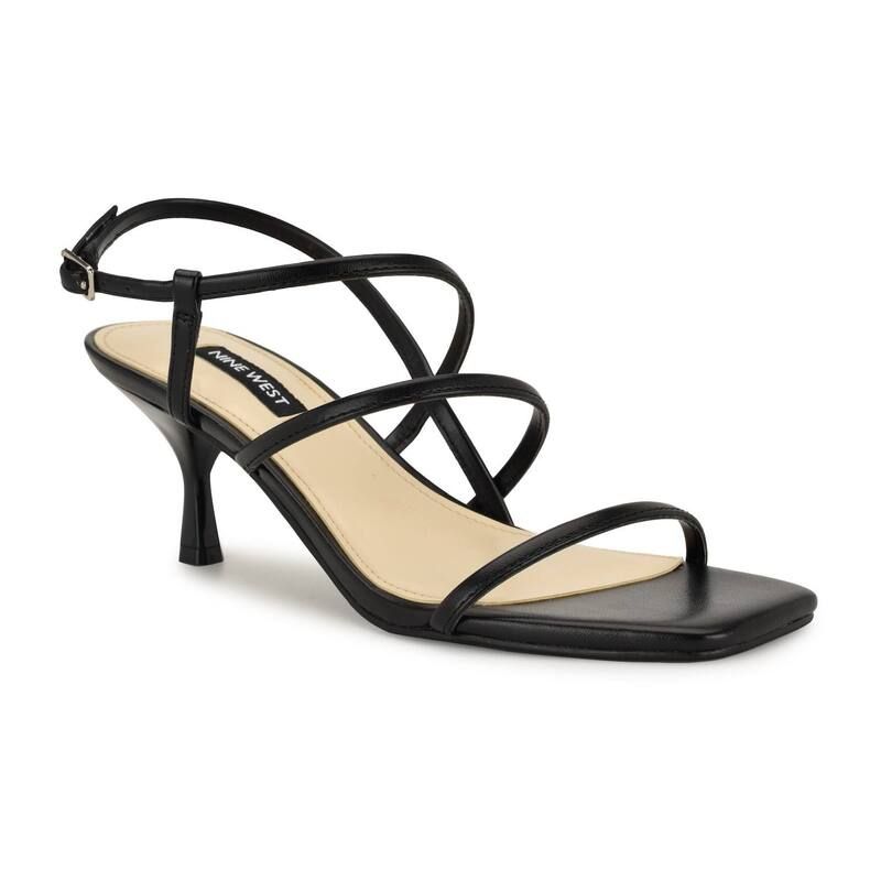 ナインウェスト レディース シューズ サンダル ヒール Nine West Hindy Womenstrappy Heeledressandals Black ブラック