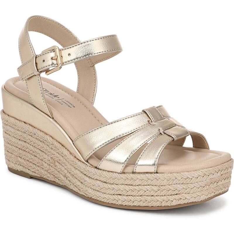 ライフストライド レディース シューズ サンダル LifeStride Havana Womens Wedgespadrille Sandals Gold ゴールド
