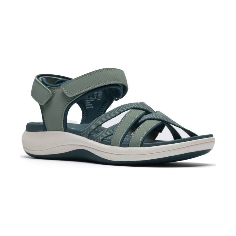 クラークス レディース シューズ サンダル Clarks Cloudsteppers Mira Shore Womenstrappy Sport Sandals Teal ティール