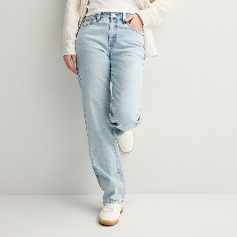 エスオー レディース ボトムス デニムパンツ ジーンズ Juniors SO HighRise 90straight Jeans Light Vintage