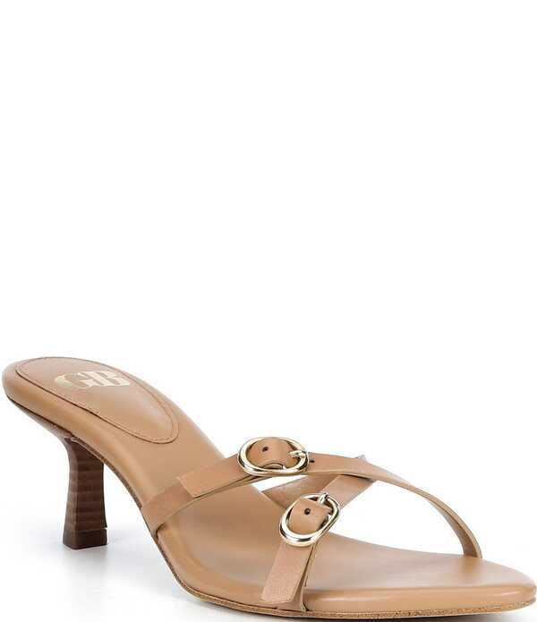 ジービー レディース シューズ サンダル ミニ レザー GB GoSee Leather XBand Strappy Mini Buckle Sandals Coastal Tan タン