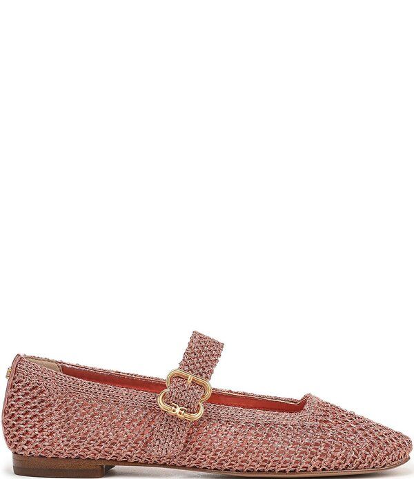 サムエデルマン レディース シューズ パンプス トール ニット Sam Edelman Michaela Metallic Knit Mary Jane Flats Indie Pink ピンク