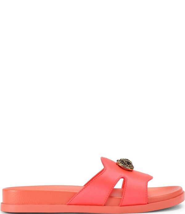 カートジェイガーロンドン レディース シューズ パンプス カットアウト サンダル チェルシー ロゴ Kurt Geiger London Chelseagle Head Logo CutOut Slide Sandals Orange オレンジ