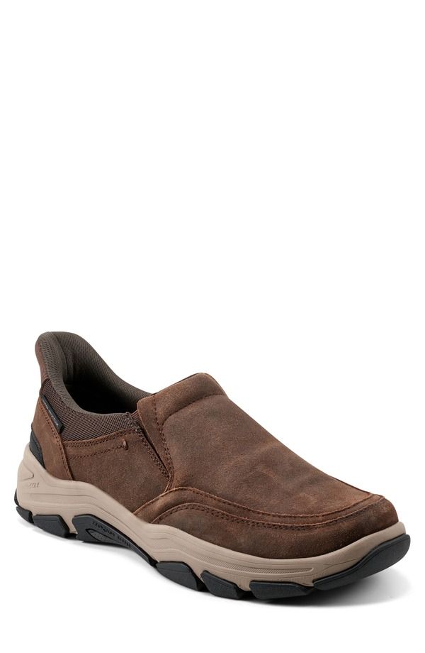 ロックポート メンズ シューズ スリッポン・ローファー Rockport Reece Wateresistant SlipOn Medium Brown ブラウン
