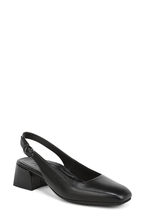 バイオニック レディース シューズ ヒール Vionic Reyes Block Heel Slingback Pump Black Leather ブラック 23,850円