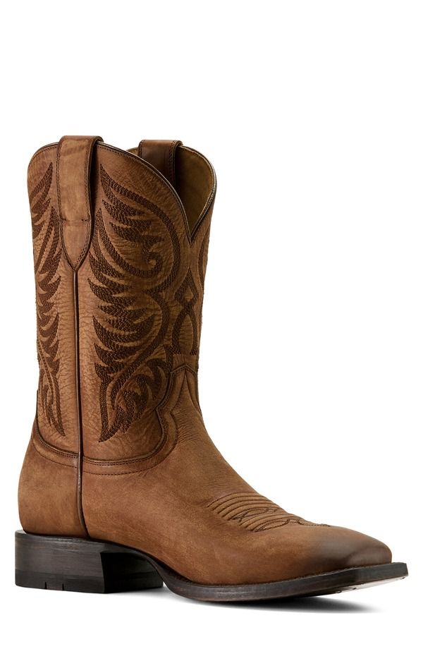 アリアト メンズ シューズ ブーツ・レインブーツ Ariat Wiley Wide Square Toe Cowboy Boot Renaissance Brown ブラウン
