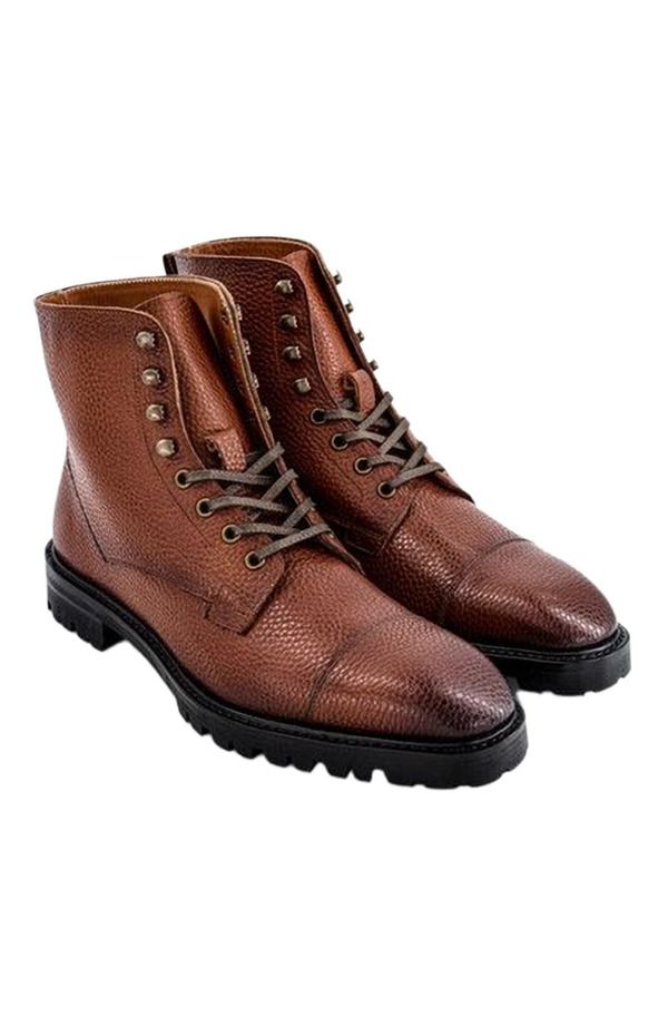 アンソニー ヴィア メンズ シューズ ブーツ・レインブーツ キャップ Anthony Veer Pembroke CapToe Boot Amber Tan Leather アンバー