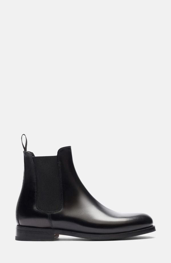 スカロッソ レディース シューズ ブーツ・レインブーツ チェルシーブーツ チェルシー SCAROSSO Elena Chelsea Boots Black Calf ブラック