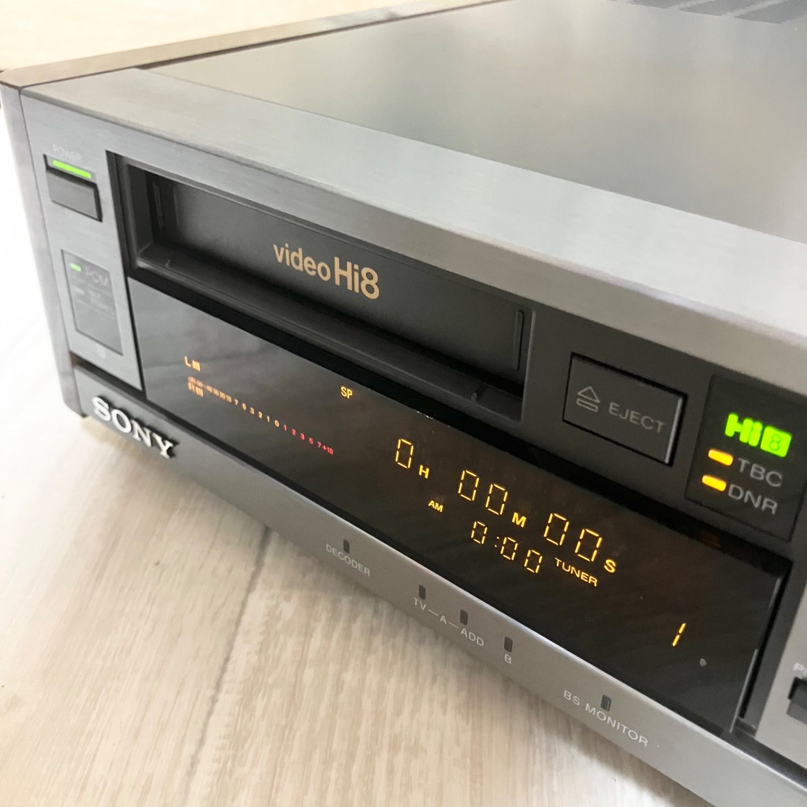 極美品 ソニー Hi8ビデオデッキ EV-BS3000 取扱説明書 未使用リモコン