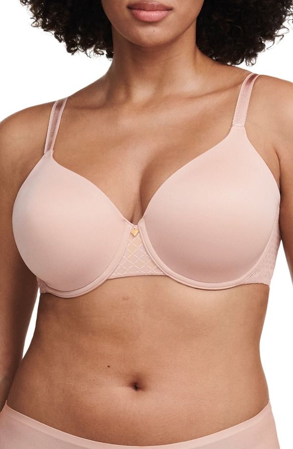 シャンテル レディース トップス Tシャツ Chantelle Lingerie Norah Chic Underwire TShirt Bra Rose