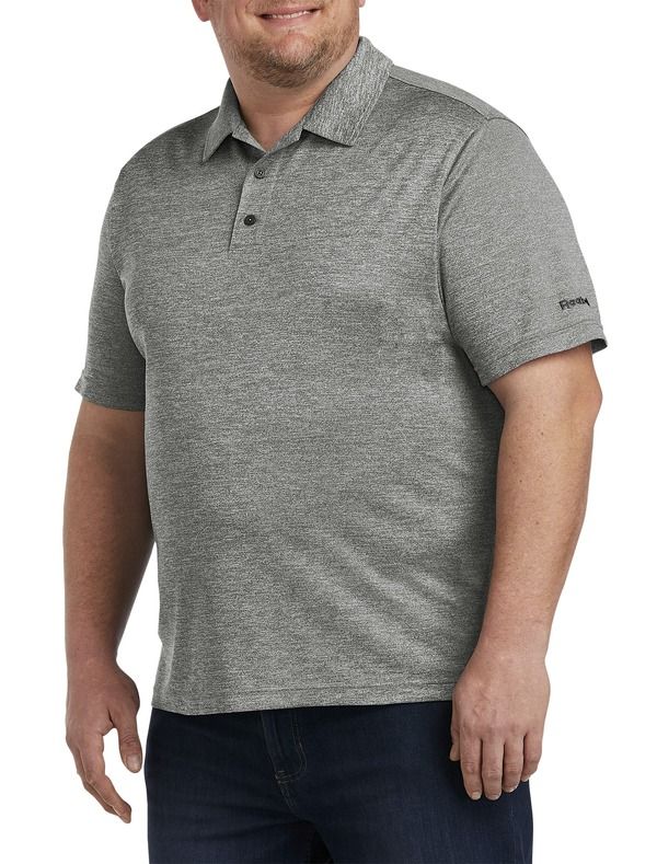 リーボック メンズ トップス ポロシャツ Reebok Speedwick Performance Heather Polo Grey Heather グレー