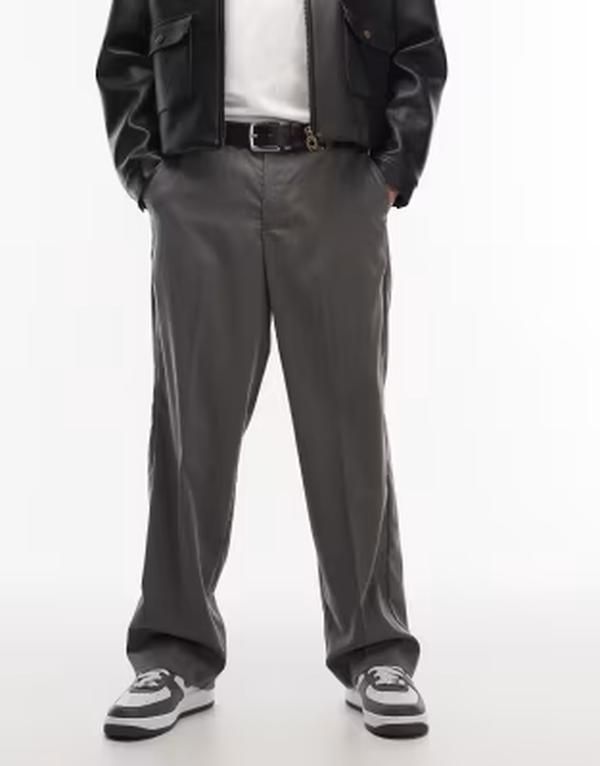 ジャック アンド ジョーンズ メンズ ボトムス カジュアルパンツ Jack Jones wide fitailored pants Gray Melange グレー
