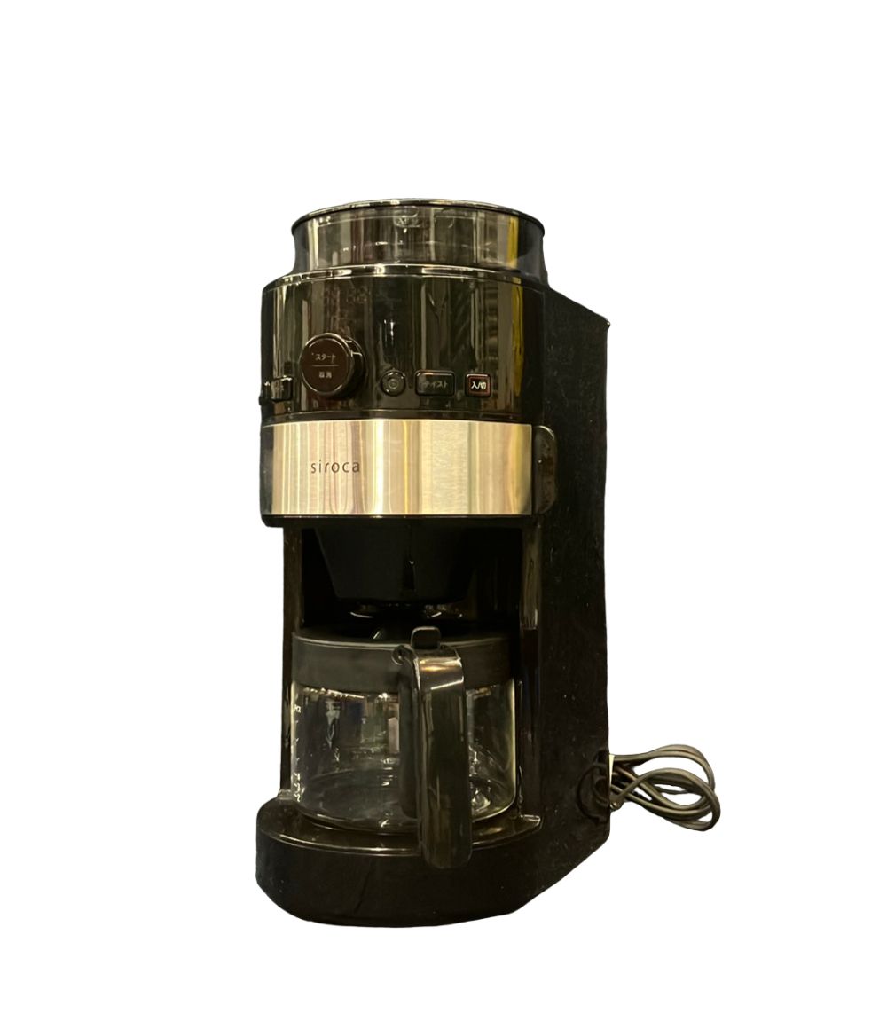 シロカ コーヒーメーカー 現状品 コーン式全自動コーヒーメーカー SC-C111